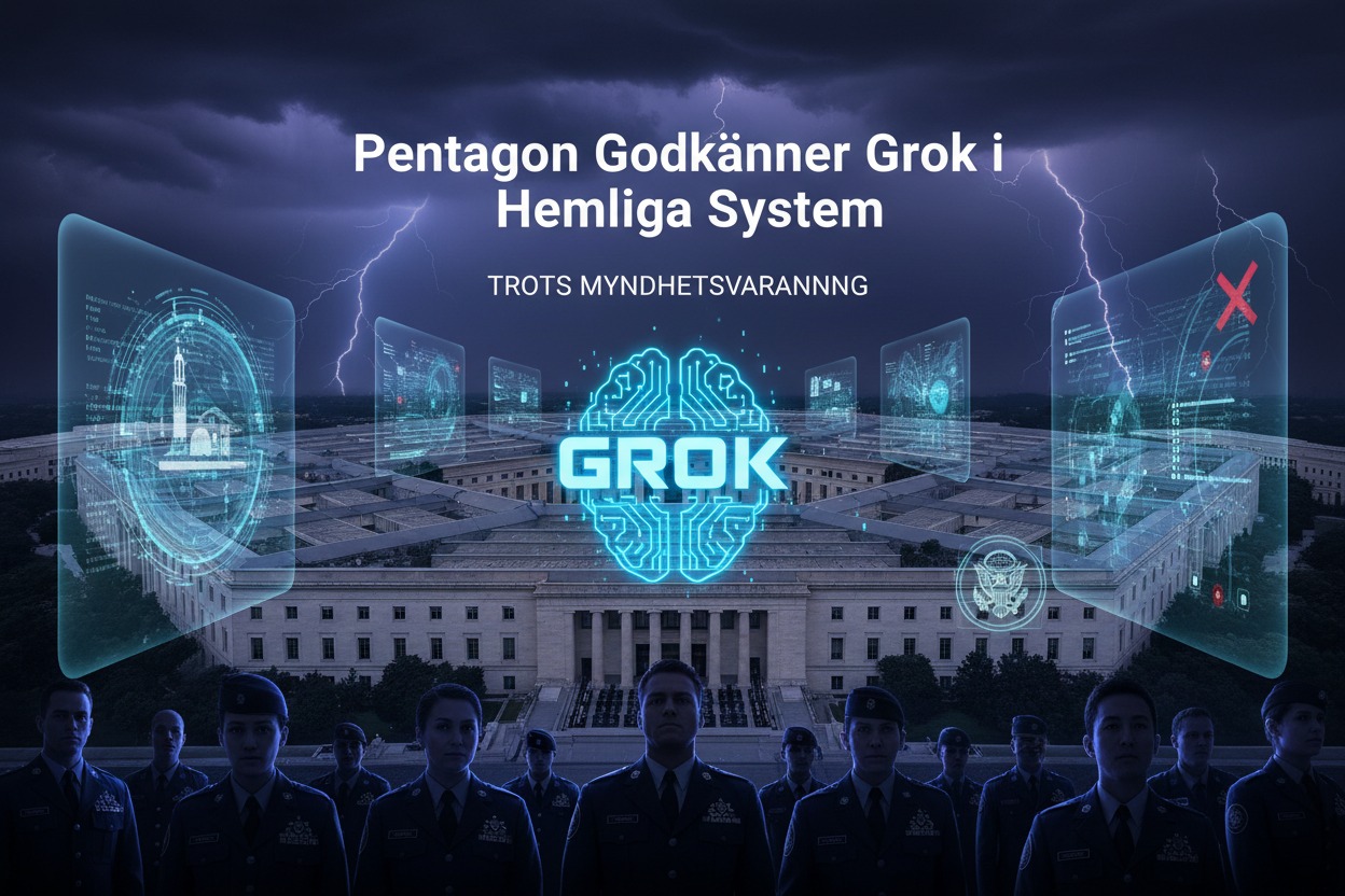 Pentagon godkänner Grok i hemliga system – trots myndighetsvarningar