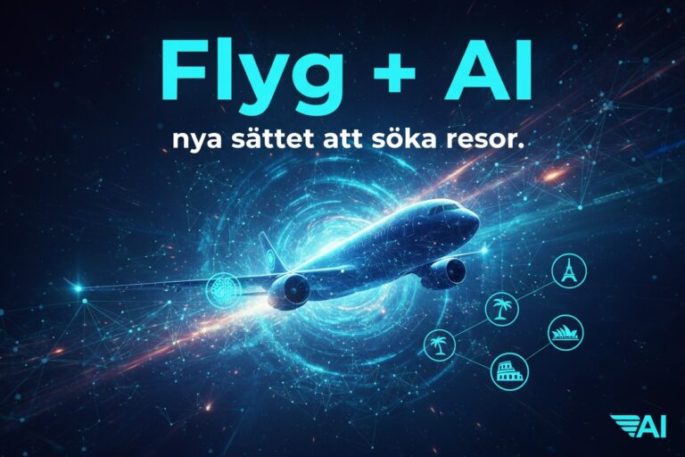 Flyg + AI - flyg.ai visar vägen inom flyg- och resesök